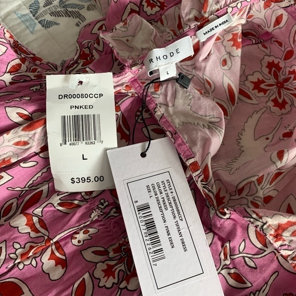 RHODE Tiffany Ruffled Tiered Cotton Mini Babydoll Dress - Picture 7 of 13